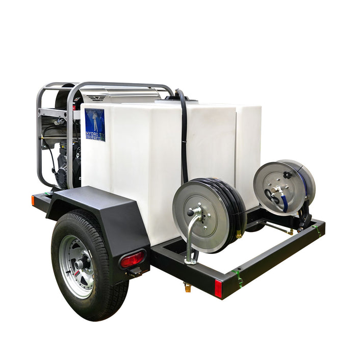 HYDRO TEK Nilfisk 3000 PSI 4.8 GPM Hot Water Pressure Washer, Trailer Package, Vanguard Engine