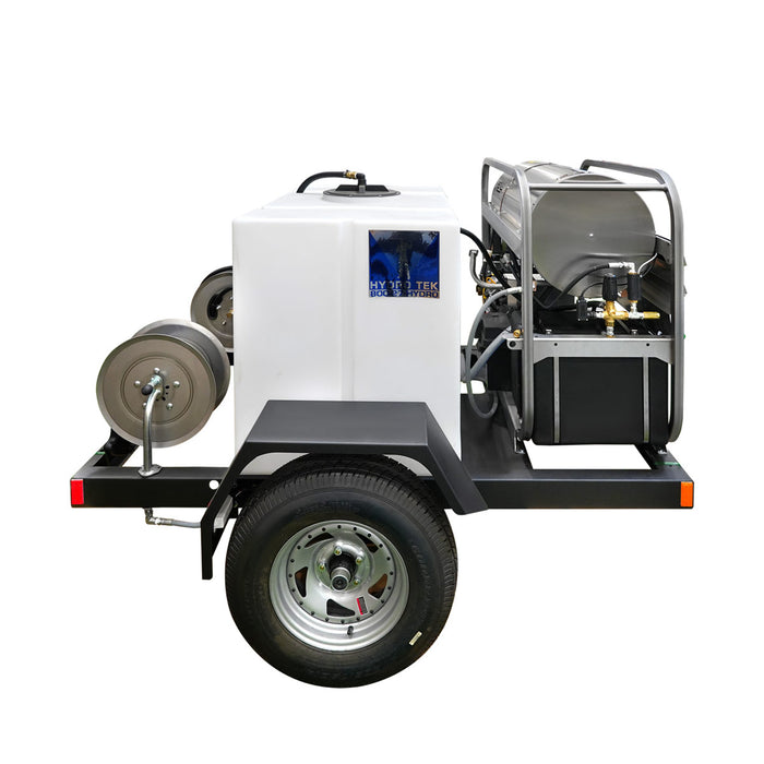 HYDRO TEK Nilfisk 3000 PSI 4.8 GPM Hot Water Pressure Washer, Trailer Package, Vanguard Engine