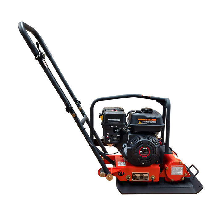 TMG Industrial 2380 Lbs Heavy-Duty Plate Compactor, 6.5 HP Loncin G200F Engine, 8” Compaction Depth, TMG-PC60