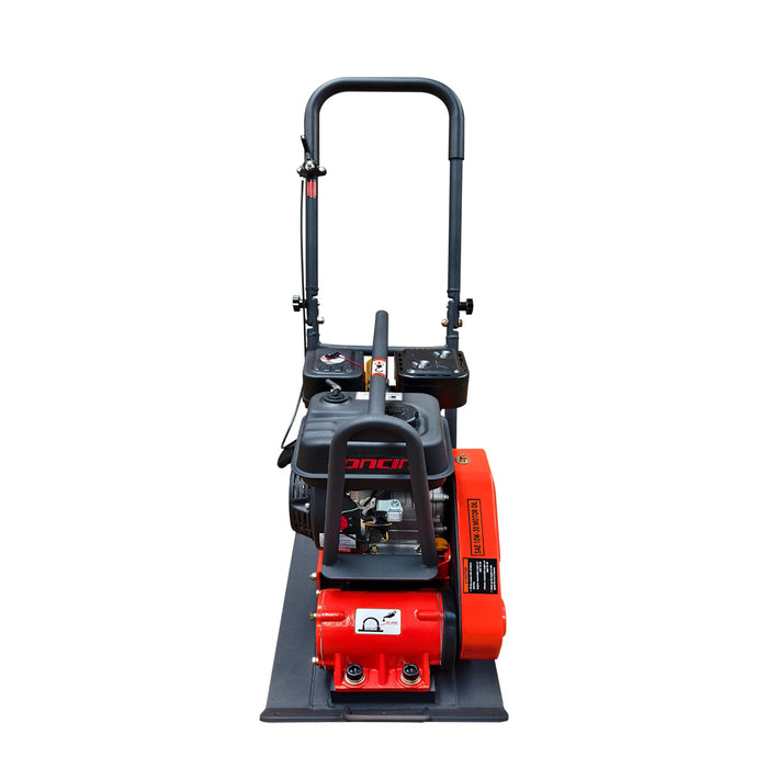 TMG Industrial 2380 Lbs Heavy-Duty Plate Compactor, 6.5 HP Loncin G200F Engine, 8” Compaction Depth, TMG-PC60