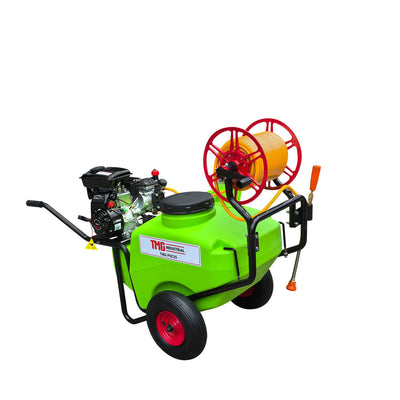 25 Gal Wheelbarrow Sprayer, 8.2 GPM, 2.5 HP Gas Engine, 34' Spray Range, TMG-PSC25