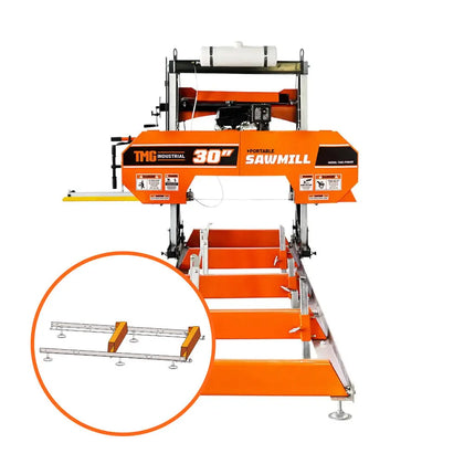 TMG Industrial Kit d'extension de rail de 6 pi pour scierie portative TMG-PSM30, SKU# TMG-PSM30-6EX