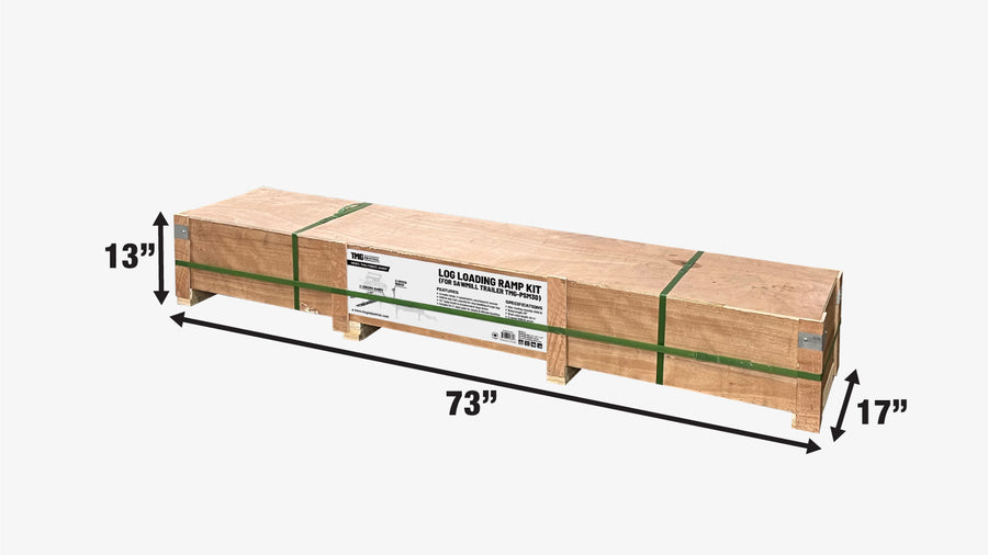 Log Loading/Rolling & Ramp Package for TMG-PSM30, 2-Speed 2000 Lb Winch, Mast/Boom, Receiver, 70" Ramp Length, 3800 Lb Loading Capacity, 32-½' Steel Cable, TMG-PSM30-Lramp