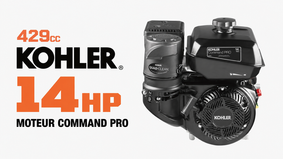 Scierie portative industrielle TMG 30 po, moteur Kohler 14 HP, largeur de planche de 28 po, longueur de bûche de 12 pi, lit de voie de 14,5 pi, TMG-PSM30