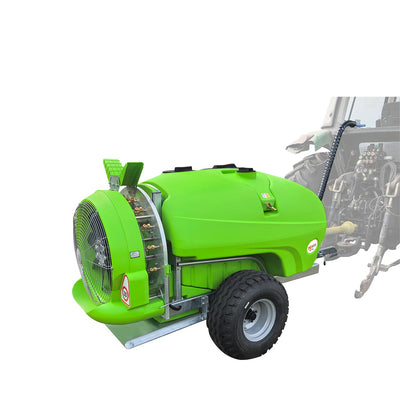 260 Gal Trailer Orchard Airblast Mist Sprayer, 34 GPM, Drawbar Hitch PTO, TMG-PST260