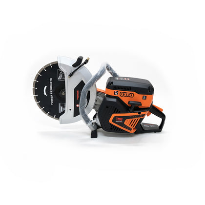 Scie à tronçonner thermique 14 po pour béton, profondeur de coupe max. 4,9 po, moteur 4,7 HP, TMG-Q350