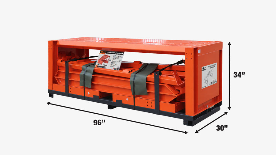 8' Heavy Duty Grizzly Rock Screen with Adjustable Deck Bars, 5000-lb Capacity TMG-RS08