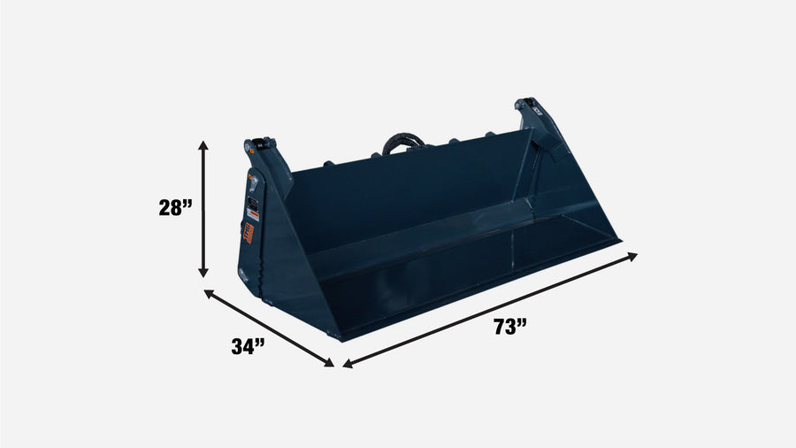 Skid Steer 4-in-1 Bucket, 30" Maximum Opening, 1545 Lb Load Capacity, TMG-SBF72