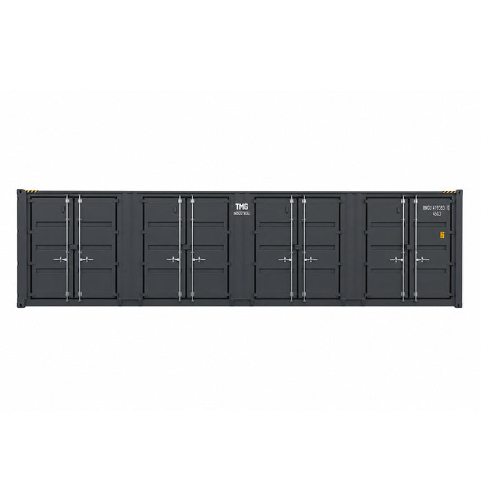 40-Foot High Cube Shipping Container with 4 Side Doors – One-Way Use Sea Can TMG-SC40SD
