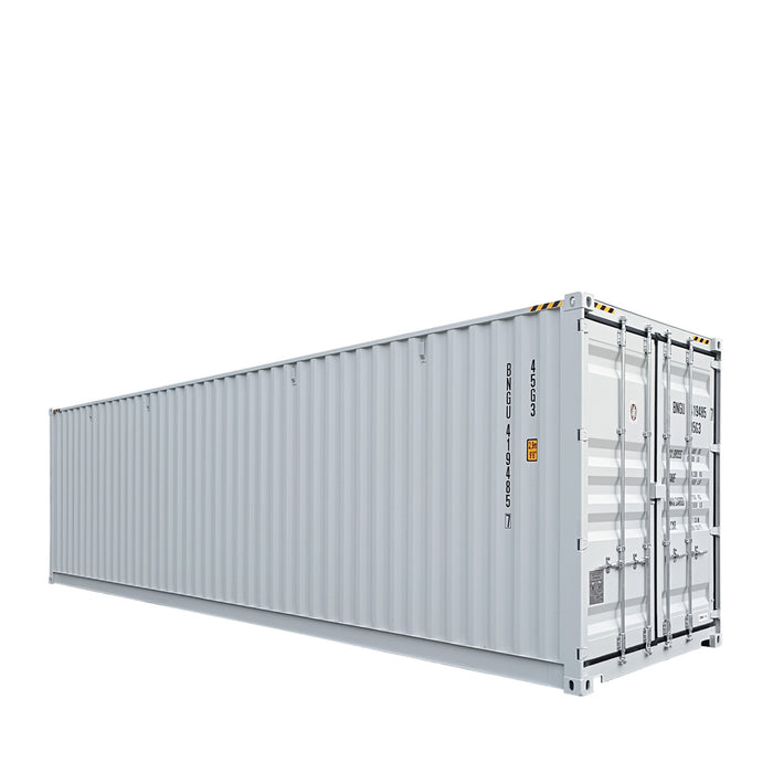TMG Industrial 40' High Cube Shipping Container w/2 Side Open Doors , One Way Use, Security Lock Boxes, Ocean Sea Can Standards, TMG-SC45S