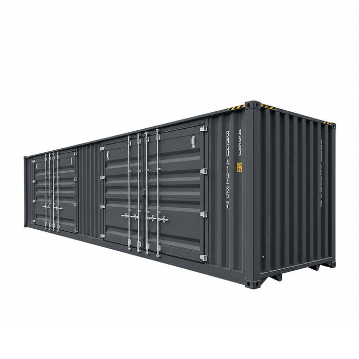 40-Foot High Cube Shipping Container with 2 Side Doors – One-Way Use Sea Can TMG-SC45SD