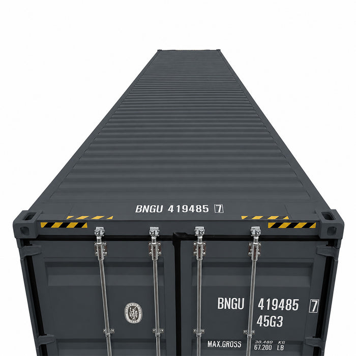 40-Foot High Cube Shipping Container with 2 Side Doors – One-Way Use Sea Can TMG-SC45SD