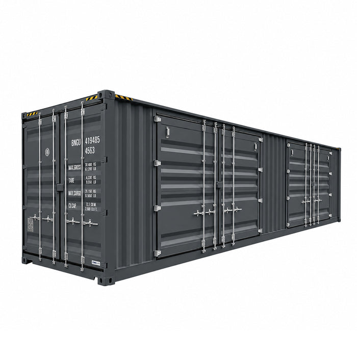 40-Foot High Cube Shipping Container with 2 Side Doors – One-Way Use Sea Can TMG-SC45SD
