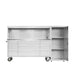 Pro Series 72” Stainless Steel Tool Chest – 15 Drawers, Casters & Side Cabinet TMG-SC7215 TMG Industrial