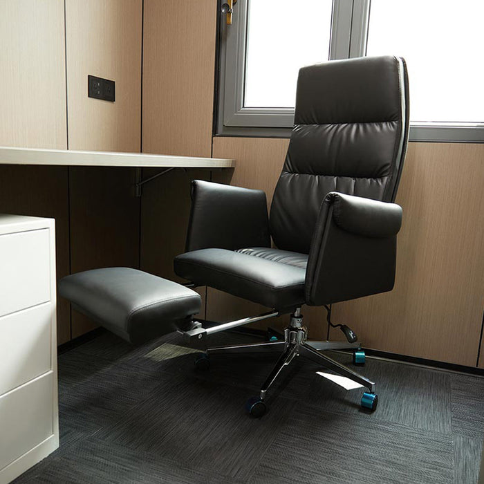 TMG Industrial 30’ Custom Built Steel Container Office, Working Area & Manager’s Office, 1 Leather Office Chair, 4 Ergonomic Office Chairs, TMG-SCO30