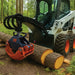 3300 lb Skid Steer Rotary Log Grapple, 360° Rotation, 49″ Opening, for 40-75 HP Skid Steers, TMG-SLG50 TMG Industrial CA