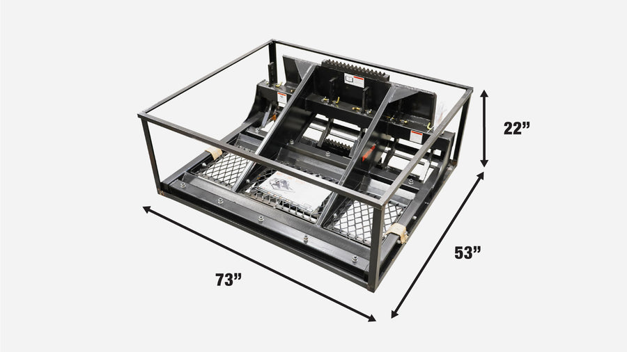 72" Skid Steer Land Plane, Adjustable & Reversible Scarifier Teeth, Bolt-On Cutting Blades, Removable Sift Screen, TMG-SLP70