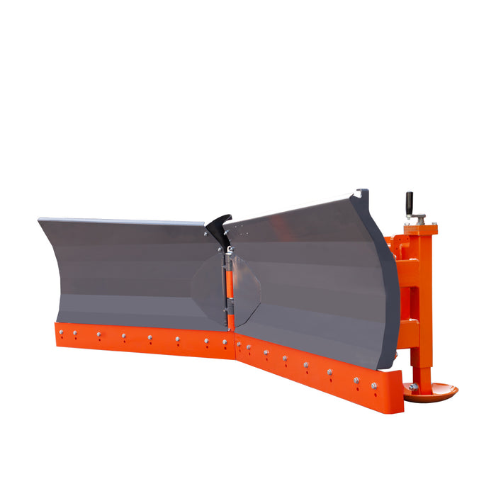 TMG Industrial 8-½’ U/V Angle Blade Snowplow, Metal Edges, 6 Positions, Accumulator & Solenoid Valve, 40-90 HP Tractors, TMG-SP08X