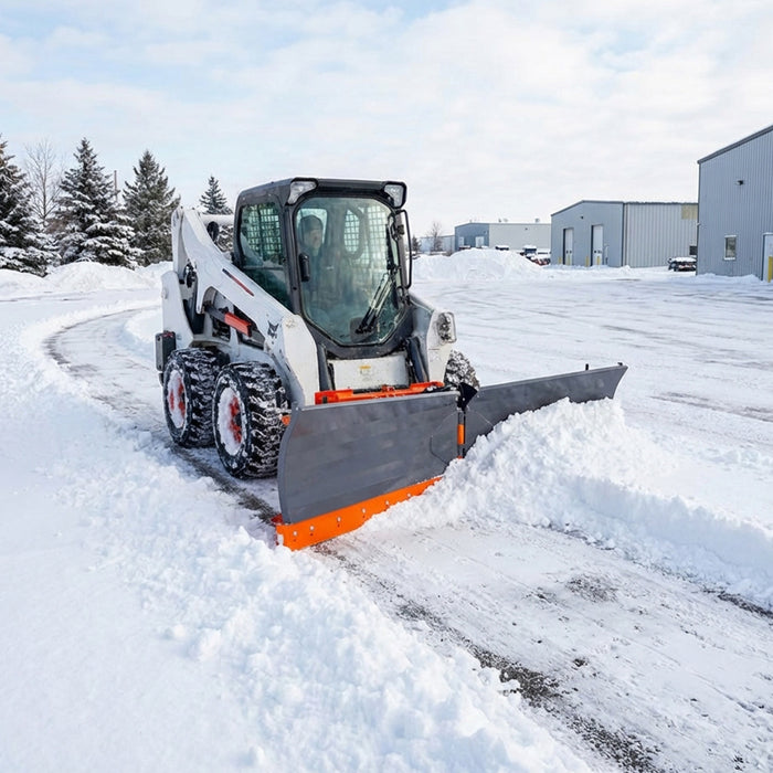 8-½’ U/V Angle Blade Snowplow, Metal Edges, 6 Positions, Accumulator & Solenoid Valve, 40-90 HP Tractors, TMG-SP08X TMG Industrial