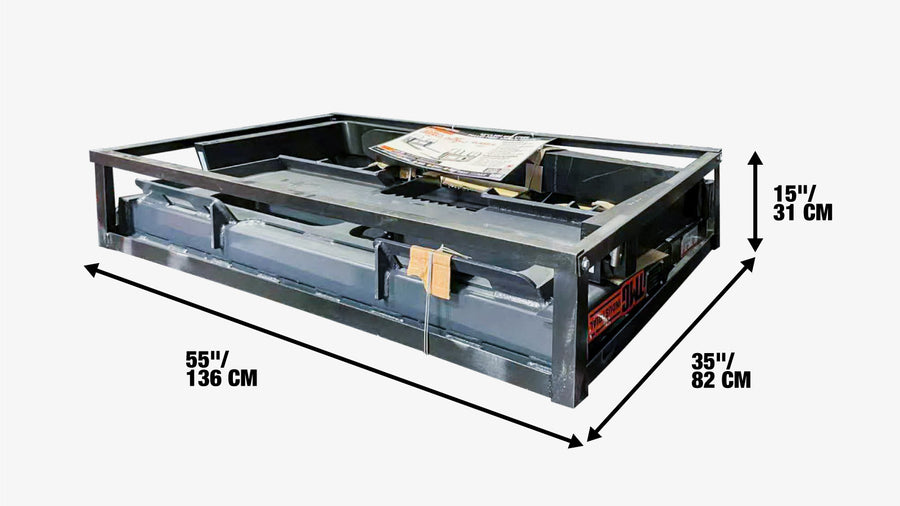 42" Pallet Fork for Skid Steer, Heavy Duty Class II Forks, 4,200 lbs Capacity and Wide Guard, TMG-SPF42