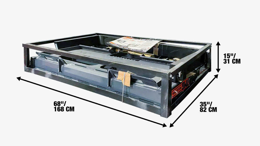 60" Pallet Fork for Skid Steer, Heavy Duty Class II Forks, 4,200 lbs Capacity and Wide Guard, TMG-SPF60