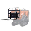42" Pallet Fork for Mini Skid Steers with Toro Mount, 1,100 lb Capacity and See-Through Frame, Heavy Duty Forks TMG-SPFM42-TO