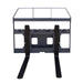 Front view of TMG-SPFM42-TO 42-inch pallet fork with adjustable tines and high-visibility load guard