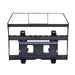 Rear view of TMG-SPFM42-TO pallet fork showing the Toro mini skid steer mounting plate and load guard