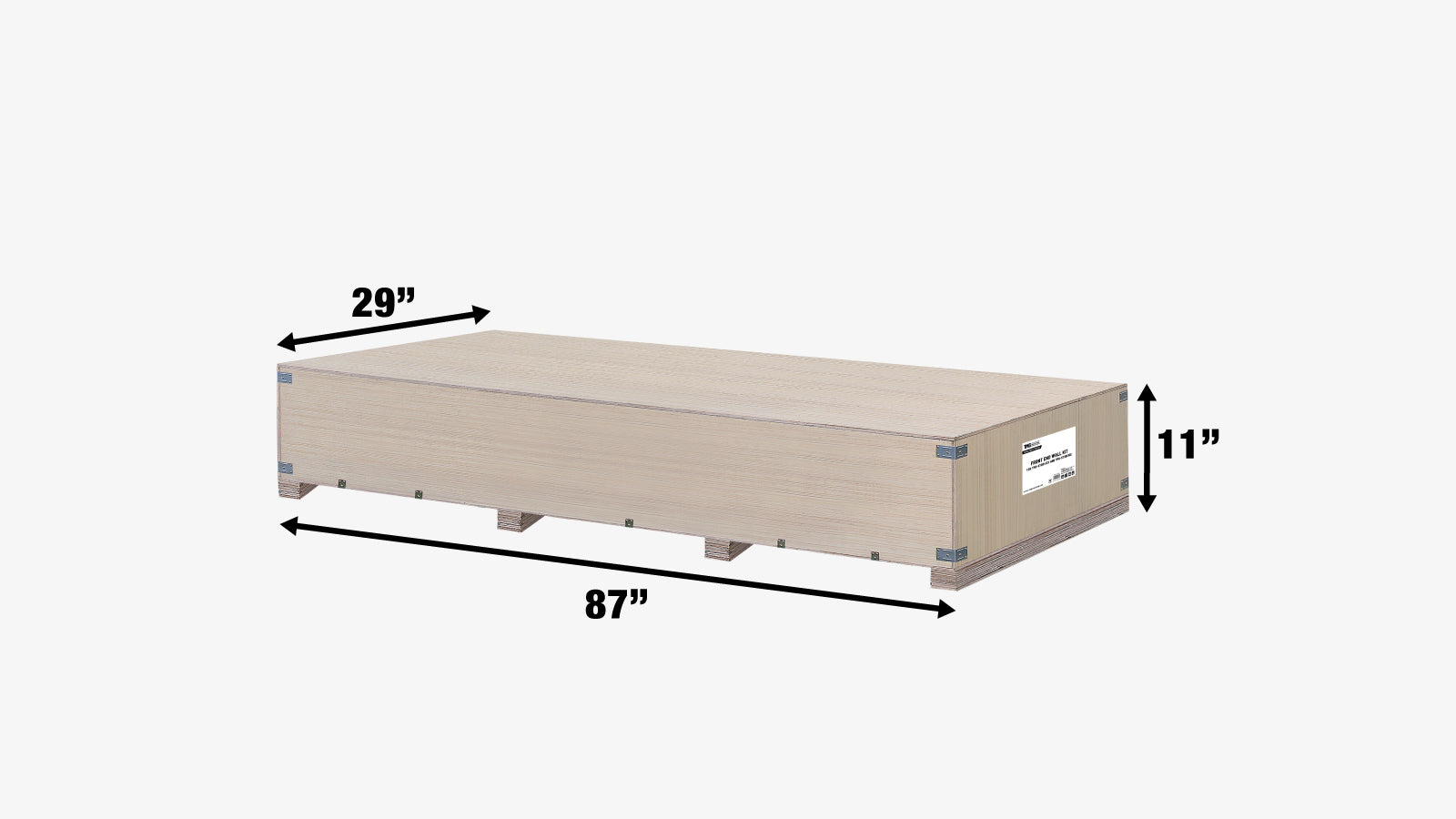 TMG Industrial Front End Wall Kit, Compatible with TMG-ST2041CV and TMG-ST2021CE installed with standard height container (8’6”), TMG-ST20FW8V-shipping-info-image