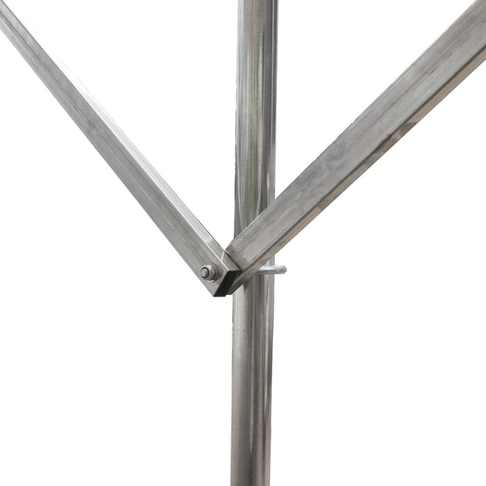20' x 30' Retractable Mobile Shelter, 9'10" Clearance, 6" Nylon Caster, 17 oz PVC Cover, TMG-STM2030
