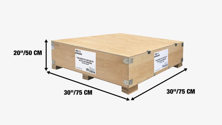 Transparent Side and End Curtain Kit for TMG-STM2030, 17oz PVC, (Shelter Not Included) TMG-STM2030-TC