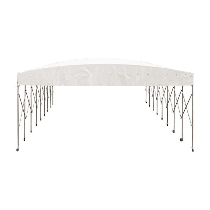 30' x 40' Retractable Mobile Shelter, 13' Clearance, 6" Nylon Casters, 17 oz PVC Cover, TMG-STM3040