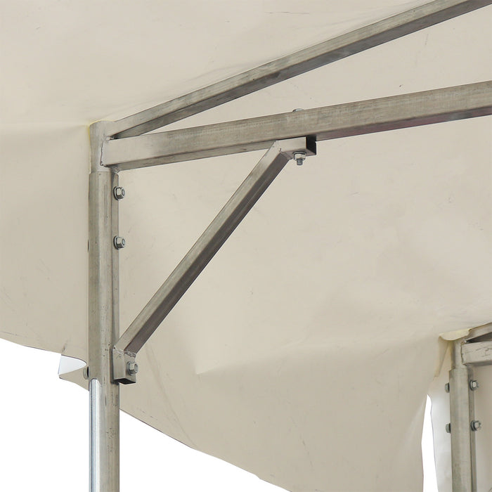 30' x 50' Retractable Mobile Shelter, 13' Clearance, 6" Nylon Casters, 17 oz PVC Cover, TMG-STM3050