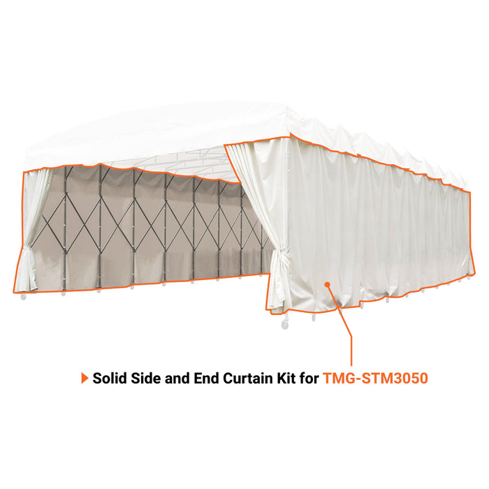 Solid Side and End Curtain Kit for TMG-STM3050, 17 oz PVC, TMG-STM3050-SC