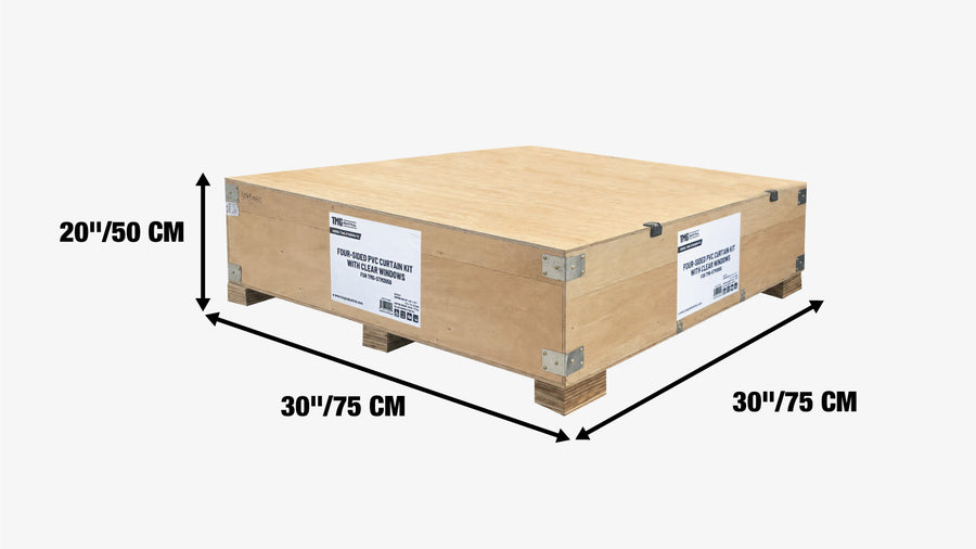 Kit de côtés et rideaux d'extrémité transparents pour TMG-STM3050, PVC 17oz, (Abri Non Inclus) TMG-STM3050-TC