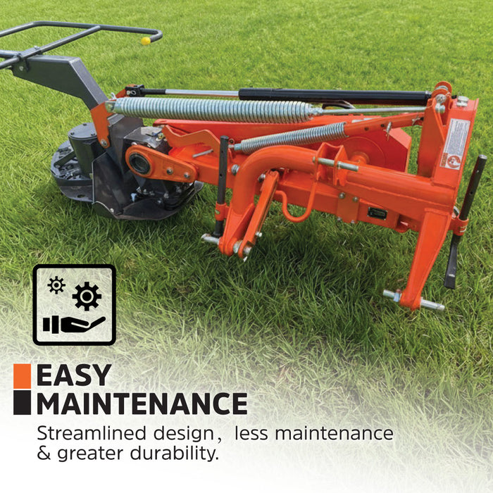 95" Disc Mower, 6 Discs, 3-Point Hitch, Category 2, PTO Shaft Included, 50-100 HP Tractor, TMG-TDM95
