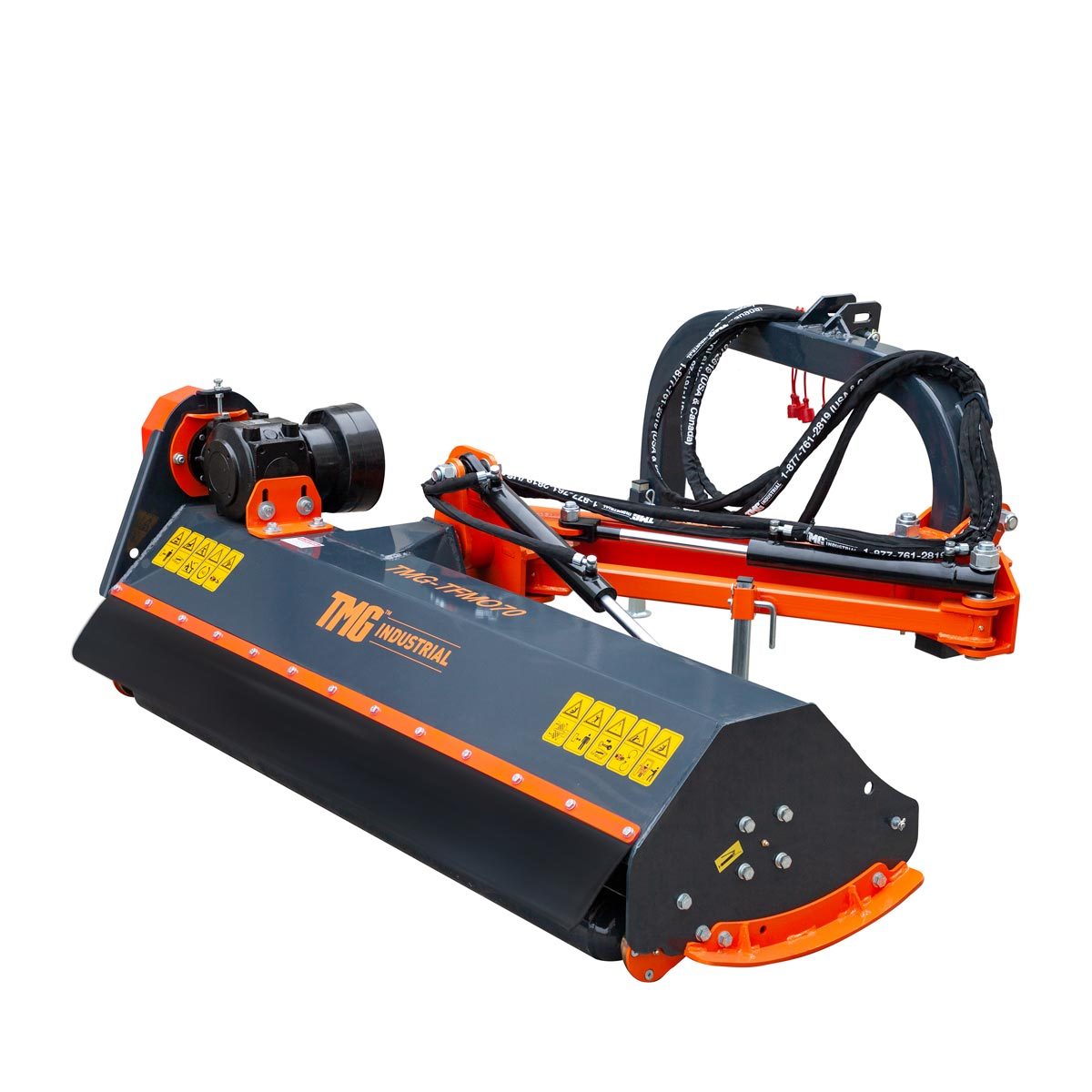 TMG-TFMO70 70" 3-Point Offset Ditch Bank Flail Mower with 90° Tilt for Ditches