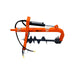 TMG-TPD50 tractor post hole digger with auger on a white background