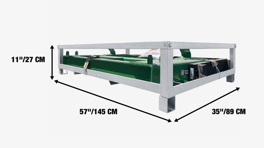 Fourche à palettes 48" pour chargeur de tracteur, fixation John Deere Hook & Pin, fourches de classe II, capacité de 4 200 lb, TMG-TPF48JD