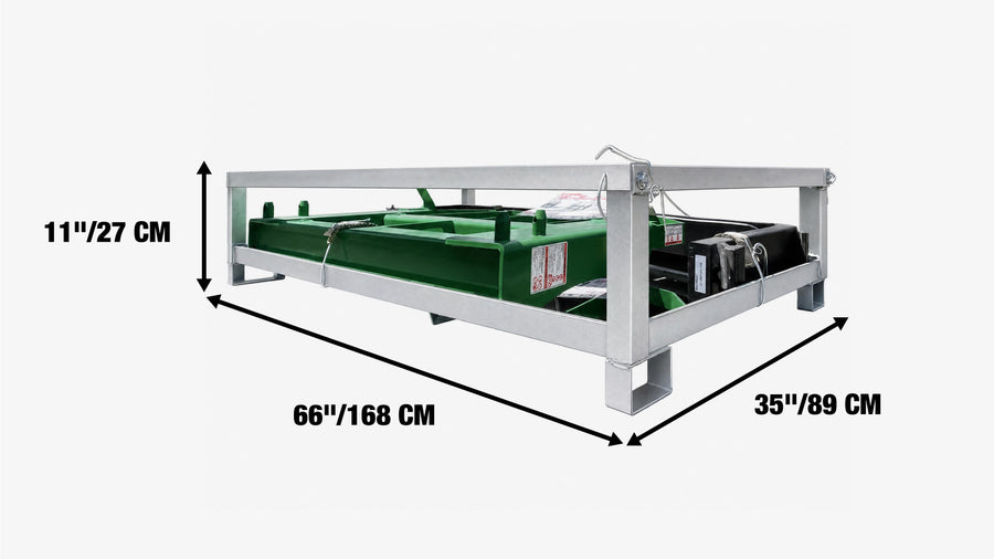 60" Pallet Fork for Tractor Loader, John Deere Hook & Pin Mount, Class II Forks, 4,200 lbs Capacity, TMG-TPF60JD