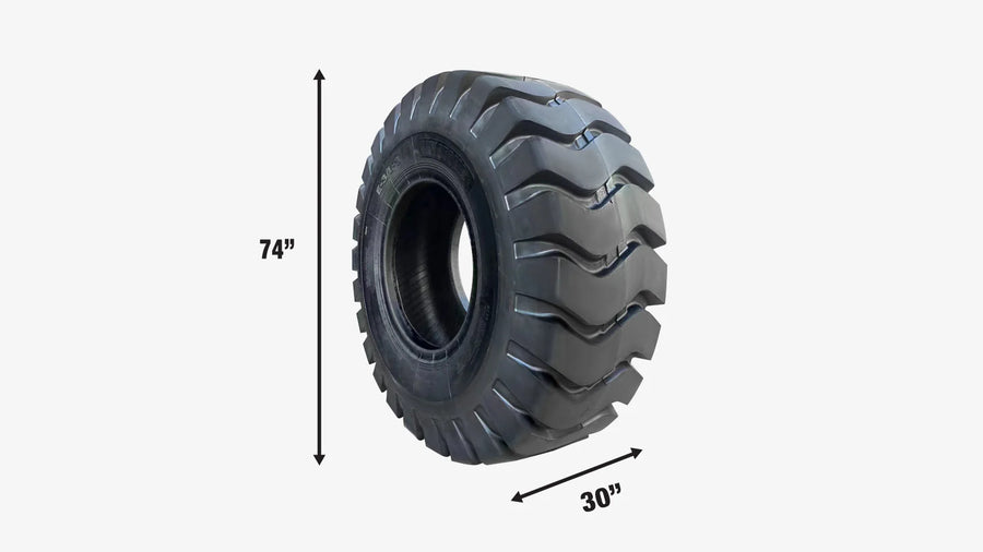 29-½" X 25" 28PR Wheel Loader Tire (E3/L3), (Discontinued – No Longer Available)