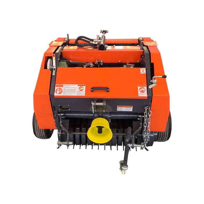20" x 27" Round Hay Baler, Twine Bind, 3-Point Hitch, Category 1, PTO Shaft Included, 15 - 50 HP Tractor, TMG-TRB50