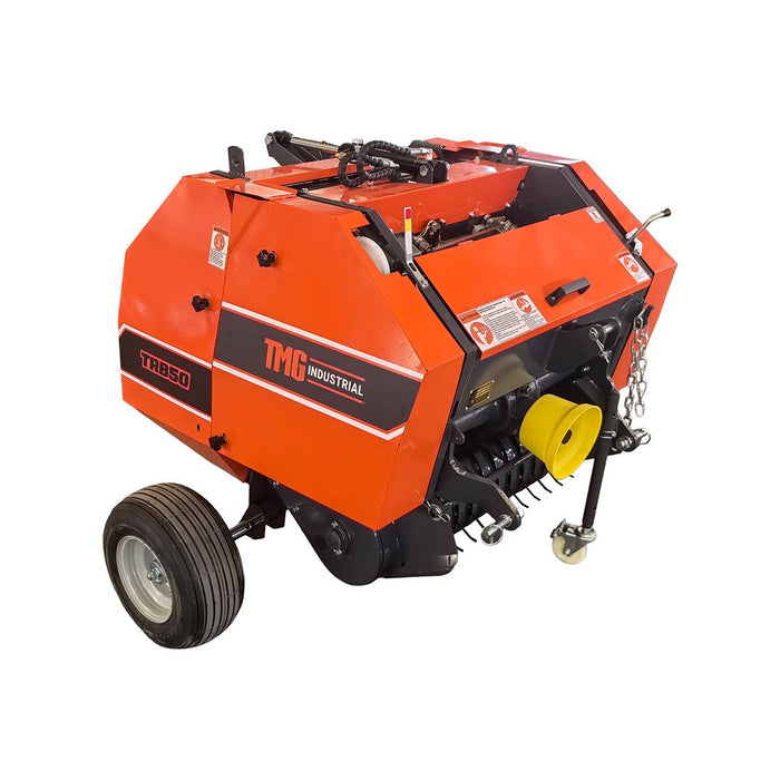 20" x 27" Round Hay Baler, Twine Bind, 3-Point Hitch, Category 1, PTO Shaft Included, 15 - 50 HP Tractor, TMG-TRB50