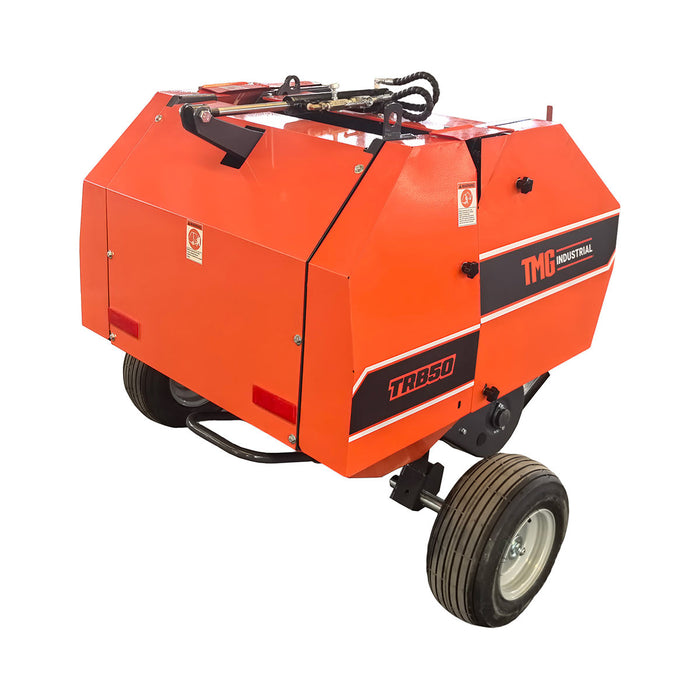 20" x 27" Round Hay Baler, Twine Bind, 3-Point Hitch, Category 1, PTO Shaft Included, 15 - 50 HP Tractor, TMG-TRB50