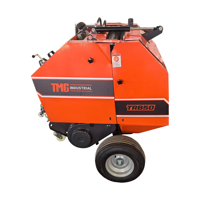 20" x 27" Round Hay Baler, Twine Bind, 3-Point Hitch, Category 1, PTO Shaft Included, 15 - 50 HP Tractor, TMG-TRB50