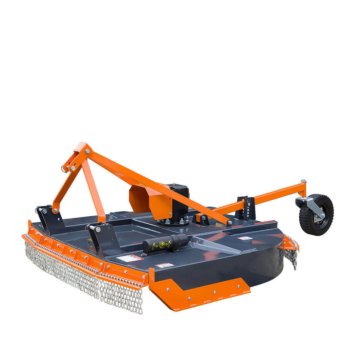 TMG Industrial Pro Series 58” Rotary Cutter, 3-Point Hitch, 25-90 HP Tractors, 540 RPM, Slip Clutch PTO Shaft Included, TMG-TRC65