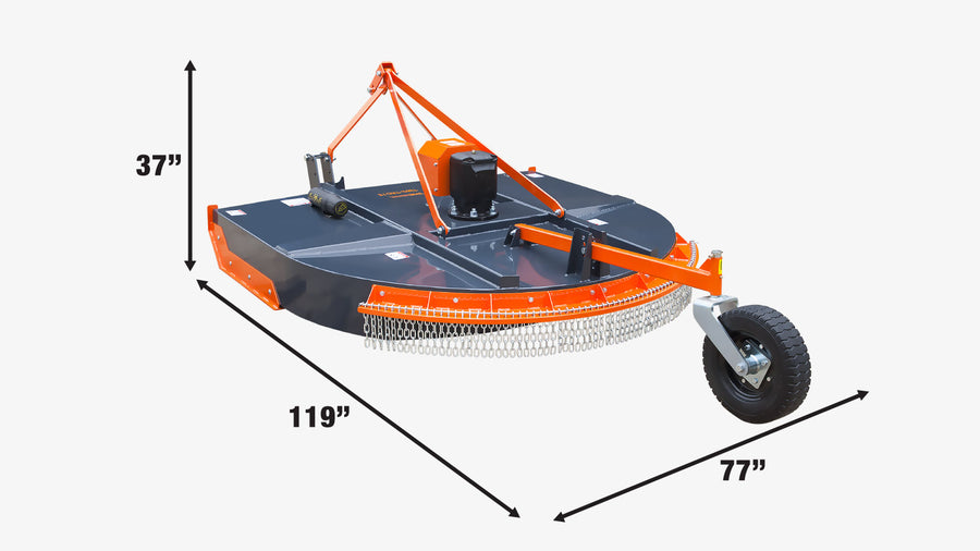 TMG Heavy Series™ 68" Rotary Cutter, 3-Point Hitch, 25-90 HP Tractors, 540 RPM, Slip Clutch PTO Shaft Included, TMG-TRC75