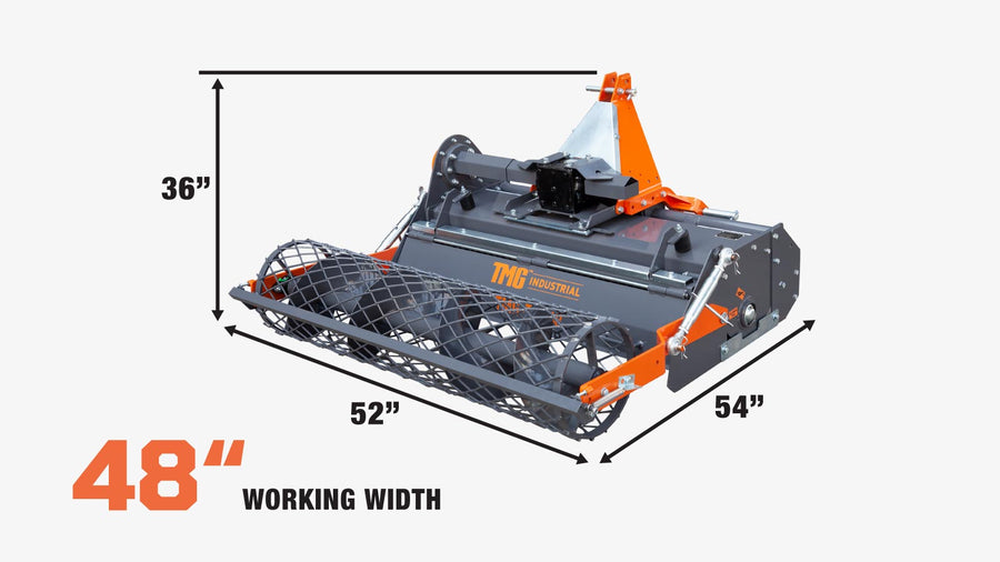 48" Stone Burier Rotary Tiller (Discontinued-Replaced by TMG-TSB53, TSB61)
