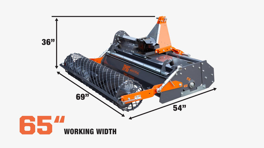 65" Stone Burier Rotary Tiller (Discontinued-Replaced by TMG-TSB53, TSB61)