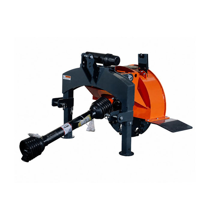 24" Stump Grinder, 3-Point Hitch Category 1, 34 Tungsten Carbide Teeth, for 20-50 HP Tractors, PTO Shaft Included, TMG-TSGB24